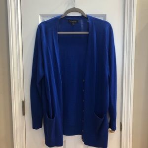Like New! Royal blue v neck cardigan